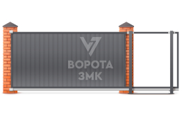 Откатные ворота 4,5 м 4500×2800 ЗМК-7911