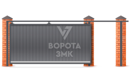 Откатные ворота 12 метров под ключ 12000×3000 ЗМК-8261