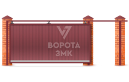 Ворота 3000×2000 для гаража с верхними роликами ЗМК-7414