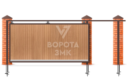 Откатные механические ворота 9 метров 9000×2400 ЗМК-8159