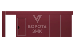 Откатные ворота 4000×3500 ЗМК-4695