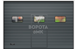 Гаражные подъемно-поворотные ворота 2125×2750 ЗМК-9798